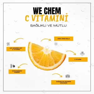 C Vitamini Şase 1000mg 30 Adet Saf Arkorbik Asit (5’Li)