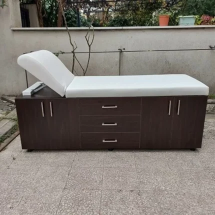 Ahşap Çekmeceli ve Eskobalı Muayene Masası Eskitme