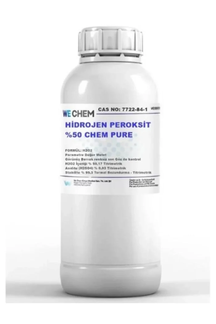 Hydrogen Oksit %50 Peroxide Hidrojen H2o2 Oksijenli Su 1 Litre