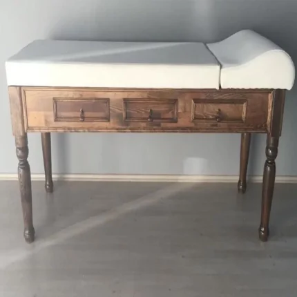 Ahşap Çekmeceli Muayene Masası Eskitme